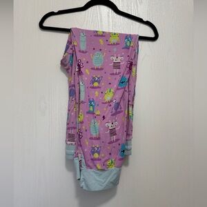 Little Sleepies Purple Monster Pajama Set